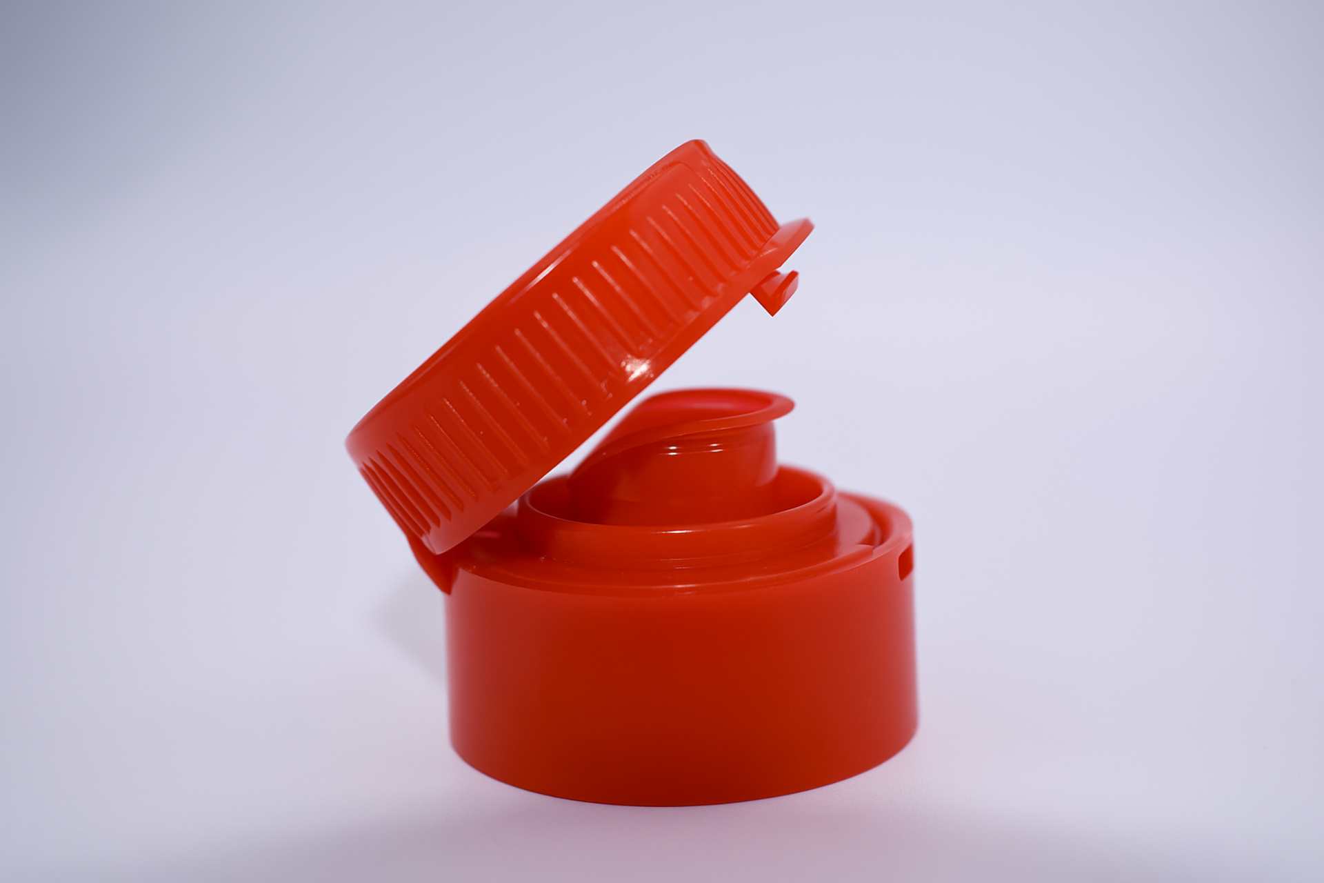 Tapón de plástico rojo